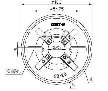 DZ-03定位底座 海南海湾底座